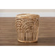 bali & pari Edena Modern Bohemian Natural Brown Finished Rattan End Table WHI-RT009-Rattan-ET