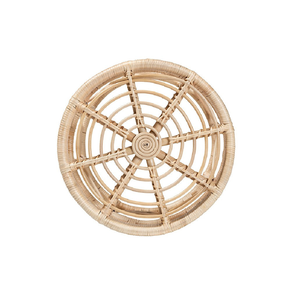 bali & pari Bowie Modern Bohemian Natural Brown Rattan 2-Piece Nesting End Table Set WHI-RT010-Rattan-Nesting-Table