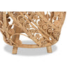 bali & pari Saranna Modern Bohemian Natural Brown Finished Rattan End Table WHI-RT011-Rattan-ET