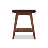 Baxton Studio Sacramento Mid-century Modern Scandinavian Style Dark Walnut End Table WHI-RT295B-OCC