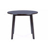 Baxton Studio Debbie Mid-Century Dark Brown Wood Round Dining Table WHI-RT332-TBL