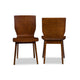 Baxton Studio Elsa Mid-century Modern Scandinavian Style Dark Walnut Bent Wood Dining Chair (Set of 2) WHI-RT364-TBL-Elsa-Dining-Chair