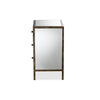 Baxton Studio Nouria Modern and Contemporary Hollywood Regency Glamour Style Mirrored 3-Drawer End Table WHI-RTB1368-1