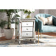 Baxton Studio Pauline Contemporary Glam and Luxe Mirrored 3-Drawer End Table