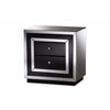 Baxton Studio Cecilia Hollywood Regency Glamour Style Mirrored 2-Drawer End Table WHI-RXF-721