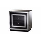Baxton Studio Cecilia Hollywood Regency Glamour Style Mirrored 2-Drawer End Table WHI-RXF-721