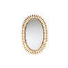 Baxton Studio Rogier Modern Glam and Luxe Antique Goldleaf Metal Accent Wall Mirror WHI-RXW-10054