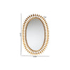 Baxton Studio Rogier Modern Glam and Luxe Antique Goldleaf Metal Accent Wall Mirror