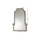 Baxton Studio Layan Glamourous Hollywood Regency Style Gold Finished Metal Bamboo Inspired Accent Wall Mirror WHI-RXW-10065