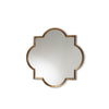Baxton Studio Tiana Vintage Antique Bronze and Gold Finished Metal Quatrefoil Accent Wall Mirror WHI-RXW-10101