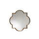 Baxton Studio Tiana Vintage Antique Bronze and Gold Finished Metal Quatrefoil Accent Wall Mirror WHI-RXW-10101