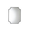 Baxton Studio Parcenet Modern Black Finished Metal Accent Wall Mirror WHI-RXW-10148