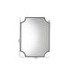 Baxton Studio Parcenet Modern Black Finished Metal Accent Wall Mirror