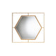 Baxton Studio Gates Modern Glam and Luxe Antique Goldleaf Metal Accent Wall Mirror WHI-RXW-10419