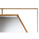 Baxton Studio Gates Modern Glam and Luxe Antique Goldleaf Metal Accent Wall Mirror WHI-RXW-10419