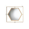 Baxton Studio Gates Modern Glam and Luxe Antique Goldleaf Metal Accent Wall Mirror