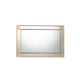 Baxton Studio Iara Modern Glam and Luxe Antique Goldleaf Finished Wood Accent Wall Mirror WHI-RXW-10689