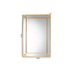 Baxton Studio Iara Modern Glam and Luxe Antique Goldleaf Finished Wood Accent Wall Mirror