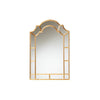 Baxton Studio Bedivere Modern Glam and Luxe Antique Goldleaf Metal Accent Wall Mirror WHI-RXW-10738