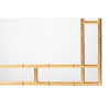 Baxton Studio Bedivere Modern Glam and Luxe Antique Goldleaf Metal Accent Wall Mirror WHI-RXW-10738