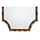 Baxton Studio Lieven Rustic Glam and Luxe Two-Tone Light Brown and Black Finished Metal Accent Wall Mirror