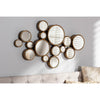 Baxton Studio Cassiopeia Modern and Contemporary Antique Gold Finished Bubble Accent Wall Mirror WHI-RXW-5404