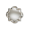 Baxton Studio Catia Art Deco Antique Silver Finished Quatrefoil Accent Wall Mirror WHI-RXW-5809