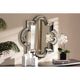 Baxton Studio Catia Art Deco Antique Silver Finished Quatrefoil Accent Wall Mirror WHI-RXW-5809
