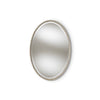 Baxton Studio Graca Modern and Contemporary Antique Silver Finished Oval Accent Wall Mirror WHI-RXW-6156