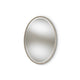 Baxton Studio Graca Modern and Contemporary Antique Silver Finished Oval Accent Wall Mirror WHI-RXW-6156