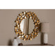 Baxton Studio Soleil Modern and Contemporary Antique Gold Finished Butterfly Accent Wall Mirror WHI-RXW-6159