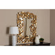 Baxton Studio Idalia Modern and Contemporary Antique Gold Finished Butterfly Accent Wall Mirror