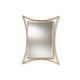 Baxton Studio Melia Modern and Contemporary Antique Gold Finished Rectangular Accent Wall Mirror WHI-RXW-6231