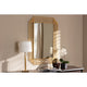 Baxton Studio Kalinda Art Deco Antique Gold Finished Rectangular Accent Wall Mirror WHI-RXW-6233