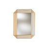 Baxton Studio Kalinda Art Deco Antique Gold Finished Rectangular Accent Wall Mirror WHI-RXW-6233