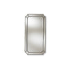 Baxton Studio Romina Art Deco Antique Silver Finished Accent Wall Mirror WHI-RXW-8003