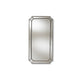 Baxton Studio Romina Art Deco Antique Silver Finished Accent Wall Mirror WHI-RXW-8003