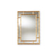 Baxton Studio Adra Modern and Contemporary Gold Finished Bamboo Accent Wall Mirror WHI-RXW-8008