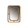 Baxton Studio Dayana Modern and Contemporary Antique Gold Finished Wood Accent Wall Mirror WHI-RXW-8460