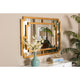 Baxton Studio Dayana Modern and Contemporary Antique Gold Finished Wood Accent Wall Mirror WHI-RXW-8460