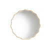 Baxton Studio Weston Modern Glam and Luxe Antique Goldleaf Finished Wood Accent Wall Mirror WHI-RXW-8466