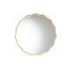 Baxton Studio Weston Modern Glam and Luxe Antique Goldleaf Finished Wood Accent Wall Mirror WHI-RXW-8466