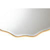 Baxton Studio Weston Modern Glam and Luxe Antique Goldleaf Finished Wood Accent Wall Mirror WHI-RXW-8466