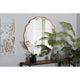 Baxton Studio Weston Modern Glam and Luxe Antique Goldleaf Finished Wood Accent Wall Mirror WHI-RXW-8466
