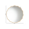 Baxton Studio Weston Modern Glam and Luxe Antique Goldleaf Finished Wood Accent Wall Mirror