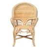 bali & pari Ratu Modern Bohemian Natural Brown Rattan Accent Chair WHI-Ratu-Rattan-AC