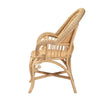bali & pari Ratu Modern Bohemian Natural Brown Rattan Accent Chair WHI-Ratu-Rattan-AC