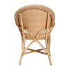 bali & pari Ratu Modern Bohemian Natural Brown Rattan Accent Chair WHI-Ratu-Rattan-AC