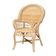 bali & pari Ratu Modern Bohemian Natural Brown Rattan Accent Chair WHI-Ratu-Rattan-AC