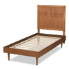 Baxton Studio Rin Mid-Century Modern Walnut Brown Finished Wood Twin Size Platform Bed WHI-Rin-Ash-Walnut-Twin